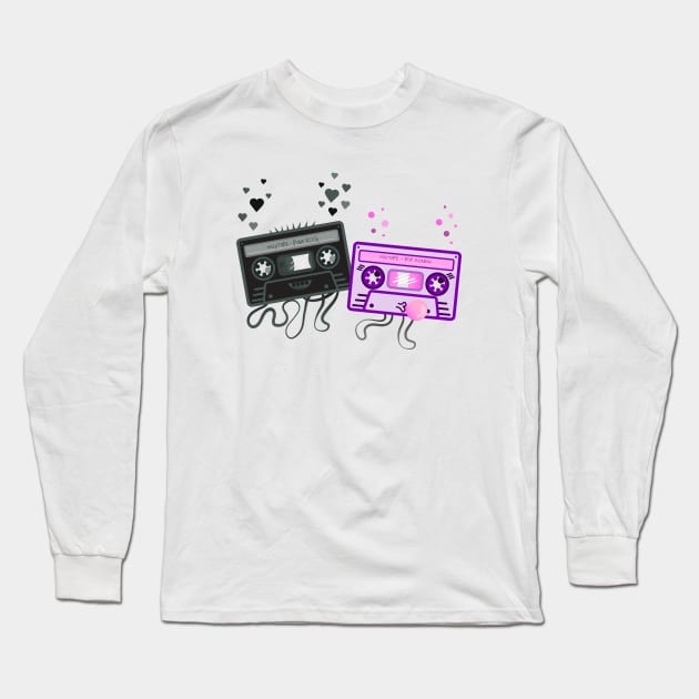 Mix Tape Love Long Sleeve T-Shirt by calbers